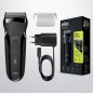 BRAUN Sort/grøn Shaver Shave&Style 300BT 3-in-1 BRAUN Sort/grøn Shaver Shave&Style 300BT 3-in-1